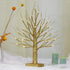 Brightdeco Lighted Gold Glitter Birch Tree 18" H 36 LED Artificial Bonsai Lamp Money Tree for Indoor Use Great Décor for Home Bedroom Halloween Thanksgiving Christmas Easter Wedding Party Warm White