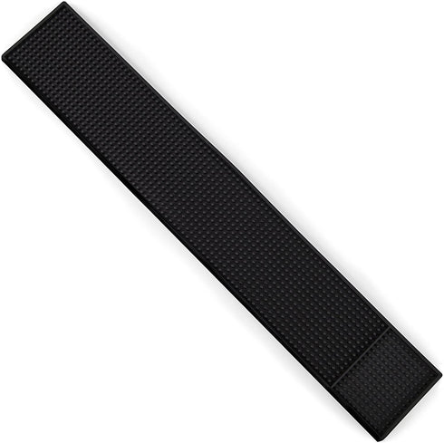 Rubber Bar Top Spill Mat (1) - 24" x 4" Heavy Duty Non-Slip Professional Bartender Accessories - Essential Business Supplies for Cocktail Drink Mixing, Industrial & Home Kitchen