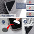 AIDEA Bathroom Rugs-30 x20'', Chenille Bath Mat for Bathroom Highly Absorbent Shower Mat, Non Slip Bath Rugs, Soft and Cozy, Machine Washable & Dry Bathmat, Microfiber Bath Room Floor Mats-Grey