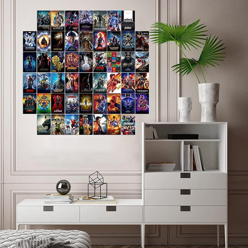 Movie Wall Collage Kit Pictures Movie Aesthetic Photo Collection Collage Wall Art Poster Decor for Boys Girls