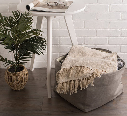 DII Rustic Farmhouse Cotton Diamond Blanket Throw with Fringe for Chair, Couch, Picnic, Camping, Beach, & Everyday Use, 50 x 60 - Fields of Diamond Natural