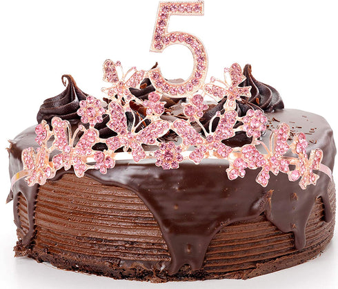 5th Birthday Gifts for Girls, 5th Birthday Tiara and Sash, Its My 5th Birthday Sash and Crystal Tiara, 5th Birthday Decorations for Girls, 5th Birthday Party Supplies, Happy 5th Birthday