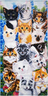 Kitten Collage Super Soft Plush Cotton Beach Bath Pool Towel by Jenny Newland