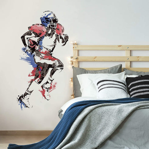RoomMates RMK2572GM Men's Football Champion Peel and Stick Giant Wall Decal