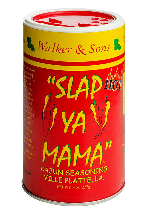 Slap Ya Mama Cajun Seasoning from Louisiana, Hot Blend, No MSG and Kosher, 8 Ounce Can