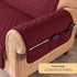 DyFun Sofa Slipcover Reversible Couch Cover Furniture Protector with Elastic Straps for Livingroom Non-Slip Washable Cover for Pets Kids Children (Chair,Wine)