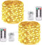 JMEXSUSS 2 Pack 200 LED Fairy Lights Battery Operated, 66Ft Fairy String Lights with Remote, 8 Modes Copper Wire Twinkle Lights for Bedroom Centerpiece Patio Indoor Outdoor Gift Decor (Warm White)