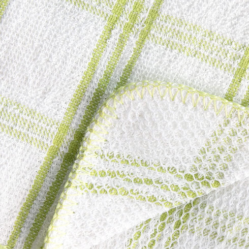 Ritz Cotton 12 by 12-Inch Dish Cloth with Poly Scour Side, Blue/Green, 5-Pack