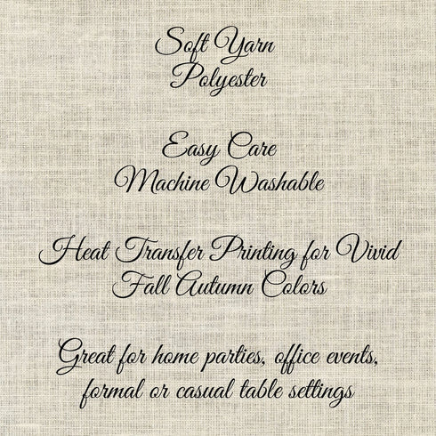 Elrene Home Fashions Grateful Season Printed Fabric Napkins for Fall/Harvest/Thanksgiving, Set of 8, 17 in x 17, Multi, 8 Count