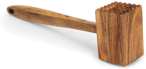 Ironwood Gourmet Acacia Wood Meat Tenderizer, 12-Inches, Brown