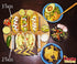 Taco Holder Stand - Set of 6 - Oven & Grill Safe Stainless Steel Taco Racks With Handles - Fill & Serve Tacos With Ease - Taco Trays by Fiesta Kitchen