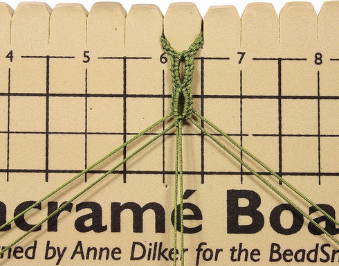 The Beadsmith Macrame Board, 11.5 x 15.5 inches, 0.5-inch-Thick Foam, 10x14" Grid for Measuring, Bracelet Project with Instructions Included, Create Macrame and Knotting Creations