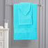 Elvana Home Ultra Soft 6 Pack Cotton Towel Set, Contains 2 Bath Towels 28x55 inch, 2 Hand Towels 16x24 inch & 2 Wash Coths 12x12 inch, Ideal for Everyday use, Compact & Lightweight - Turquoise Blue