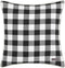 Eddie Bauer Home | Home Collection | 100% Fleece Signature Cabin Plaid Design Decorative Pillow, Zipper Closure, Easy Care Machine Washable, 20-inch Pillow, Black