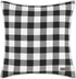 Eddie Bauer Home | Home Collection | 100% Fleece Signature Cabin Plaid Design Decorative Pillow, Zipper Closure, Easy Care Machine Washable, 20-inch Pillow, Black