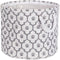Bone Dry Pet Storage Collection Lattice Paw Print, Medium Round, White/Gray