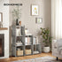 SONGMICS 6-Cube Storage Rack, Staircase Organizer, DIY Storage Shelf, Bookcase in Living Room, Childrens Room, Bedroom, for Toys and Daily Necessities, Heather Gray ULSN063G12