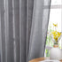 NICETOWN Linen Textured Window Curtain - Semi Translucent Extra Wide Sheer Voile Curtain Drape with Grommet Top for Living Room/Patio/Sliding Door, Dark Grey, 100W x 84L inches, 1 Panel