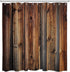 LB Rustic Country Style Barn Door Shower Curtains Farmhouse Style Western Brown Primitive Wood Shower Curtains for Rural Life 72x72 Inch Waterproof Polyester Fabric with 12 Hooks