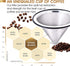 Apace Living Pour Over Coffee Filter - Wide Metal Base Reusable Stainless Steel Coffee Dripper - Perfect for Chemex Hario Bodum & Other Coffee Makers - Paperless Coffee Filter for Sustainable Brewing