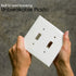 Power Gear Double Oversized Wall Plate Cover, 2 Gang, Unbreakable Faceplate, x 4.9€?, Screws Included, White, 44756 Toggle Switch Wallplate, 1 Pack