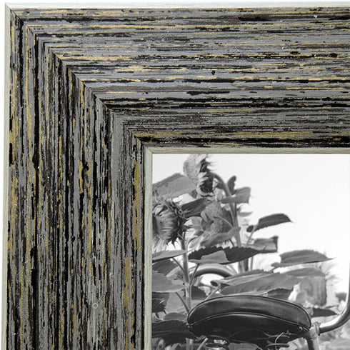 Americanflat 5x7 Rustic Tan Picture Frame with Polished Glass - Horizontal and Vertical Formats for Wall and Tabletop - Pack of 2