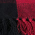 DII Buffalo Check Collection Rustic Farmhouse Throw Blanket with Tassles, 50x60, Tango Red/Black