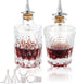 Bitters Bottle Set of 2 Cocktail Glass Bitters Bottle for Cocktail with Metal Dasher Top, SET002 (Set of 2)