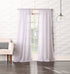 No. 918 Tayla Crushed Texture Semi-Sheer Rod Pocket Curtain Panel, 50" x 108", White