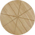 Checkered Chef Round Wood Cutting Boards - 13.5 Inch, Reversible Pizza Board w/ 8 Slice Grooves - Cheese Charcuterie Board