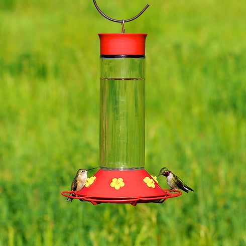 Perky-Pet 209B Our Best Glass Hummingbird Feeder, Red, 30 OZ