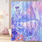 Mermaid Shower Curtain, Kids Shower Curtain for Bathroom, Colorful Ocean Beach Shower Curtain for Girls, Purple Shower Curtain with 12 Hooks, Waterproof Bathroom Shower Curtains