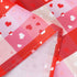 LUSHVIDA Valentine's Day Checkered Rectangle Table Cloth- Love Heart Patterned Washable Microfiber Tablecloth Decorative Table Covers for Wedding Holiday Party Kitchen Dinning, 150 GSM, 60 x 84 inch