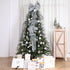 ISULIFE Christmas Ball Ornaments 80mm/3.15" Shatterproof Clear Large Plastic Christmas Tree Decoration, Delicate Hanging Ornaments for Xmas Party, Wedding, Holiday and Home Décor(6ct,Silver)