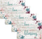 Blissful Living Set of 4 Placemats, Stain Resistant - Decorate Your Kitchen Table with Our Beautiful Rectangle pad placemat (Love of Family)