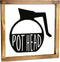 Pot Head Coffee Sign 12x12 Inch - Funny Pot Head Sign Coffee, Coffee Wall Decor, Coffee Pot Head Sign, Pot Head Sign, Pot Head Kitchen Sign, Coffee Station Decor