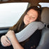 Twist Memory Foam Travel Pillow for Neck, Chin, Lumbar and Leg Support - for Traveling on Airplane, Bus, Train or at Home - Best for Side, Stomach and Back Sleepers - Adjustable, Bendable Roll Pillow