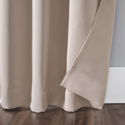 Sun Zero Easton Blackout Tab Top Curtain Panel, 40 in x 63 in, Blush Pink