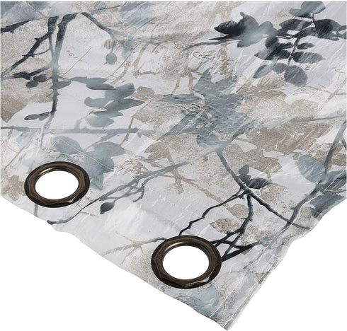 Achim Home Furnishings, Mist Tranquil Lined Grommet Window Curtain Panel, 50" x 84", 50 in x 84
