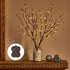 Birchlitland Lighted Brown Branches 18IN 70L Warm White Fairy Lights, LED Willow Branch Lights with Timer Battery Operated for Home Bedroom Living Room Vase Decoration