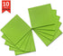 DOMI Super Absorbent Sponge Cloth Eco-Friendly Dishcloth for Kitchen 20x More Absorption 10Pcs Household Cleaning Cloths Reusable Cellulose Sponge Rags (Green)