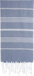 Cacala Turkish Beach Bath Towels Extra Large Blanket Peshtemal Highly Absorbent Quick and Easy Dry Soft and Comfortable for Shower, Spa, Pool, Gym and Yoga 100% Cotton Pure Series, 37" x 70"