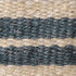 Creative Co-Op DA8007-1 Cream & Blue Striped Jute Wall Baskets with Leather Loops (Set of 2 Sizes)