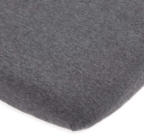 Bassinet Fitted Sheet Compatible with Mika Micky Bedside Sleeper – Snuggly Soft Jersey Cotton – Fits Perfectly on 19 x 32 Inch Bed Side Sleeper Mattress Pad – Dark Grey