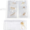 288 Grid Transparent Jewelry Storage Book with Pocket, Jewelry Earring Organizer Storage Holder Book Anti Oxidation Jewelry Storage Album with 100 Pieces Storage Bag for Necklace Bracelets Earring