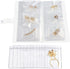 288 Grid Transparent Jewelry Storage Book with Pocket, Jewelry Earring Organizer Storage Holder Book Anti Oxidation Jewelry Storage Album with 100 Pieces Storage Bag for Necklace Bracelets Earring