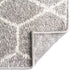 Unique Loom Trellis Frieze Collection Area Rug-Modern Morroccan Inspired Geometric Lattice Design, 2 x 3 ft, Light Gray/Ivory