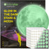 Glow in The Dark Stars and Full Moon 472 Wall Decals Big Moon Decoration for Kids Bedroom ,Galaxy Space Outer Theme ,for Ceiling ,Perfect Gift for Boys and Girls