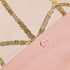 Intelligent Design Raina 5 Piece Metallic Printed Duvet Cover Set, Full/Queen, Blush/Gold