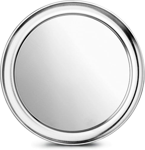 New Star Foodservice 50875 Pizza Pan/Tray, Wide Rim, Aluminum, 10 Inch, Pack of 6